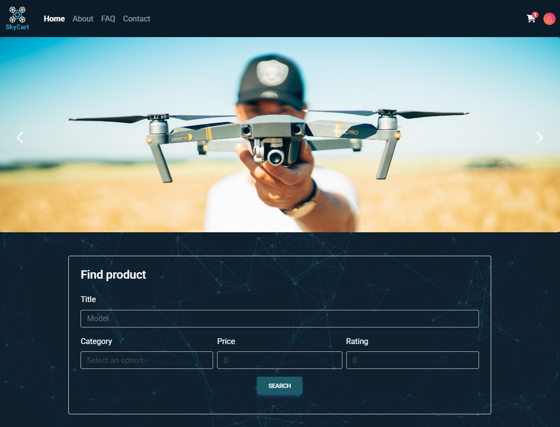 SkyCart - E-commerce Demo per Droni